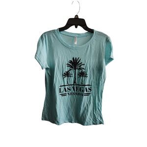 Las Vegas Teal Crew Neck Tee